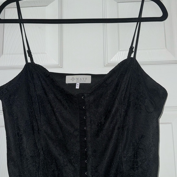Black lace corset style bodysuit - Picture 4 of 4